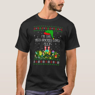 T-shirt Correspondance famille vilaine Hockey elfe Noël