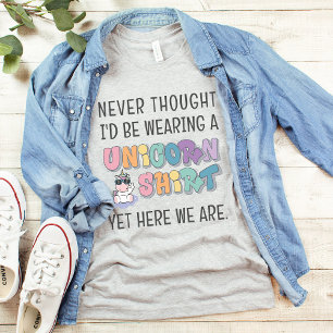 T-shirt Correspondance Funny Unicorn fête d'anniversaire H