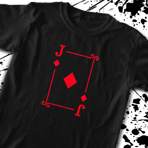 T-shirt Correspondance Jack Diamonds Convient Jouer Cartes
