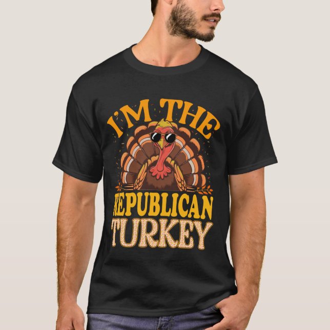 T-shirt Correspondance Je Suis La Dinde Républicaine De Th (Devant)