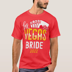 T-shirt Correspondance Las Vegas 2022 Mariage marié et de 