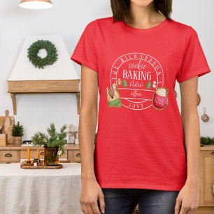 T-shirt Correspondance Noël blanc biscuit pâtisserie équip