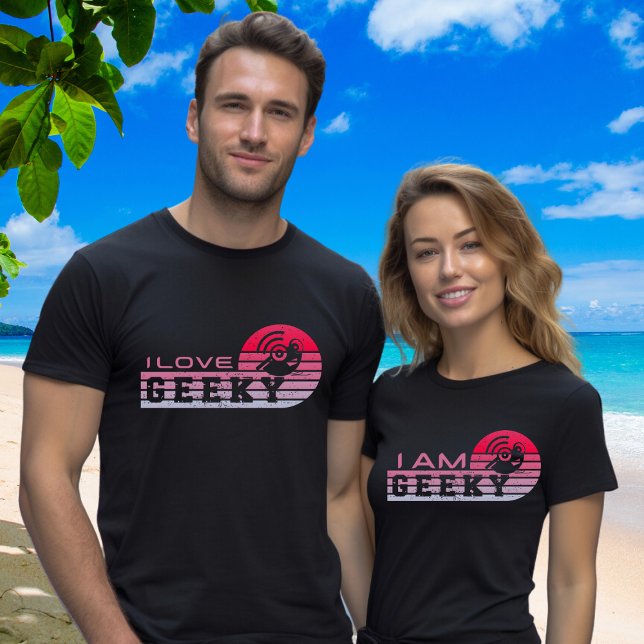 T-shirt Correspondance nom de couple Date sur le dos J'aim (Créateur téléchargé)