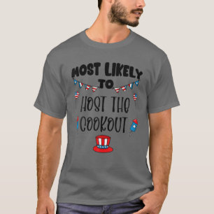 T-shirt Correspondant 4 juillet Plus Probable D'Accueillir