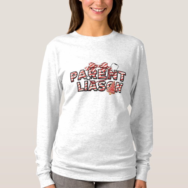 T-shirt Correspondant de parents Fête de Noël (Devant)