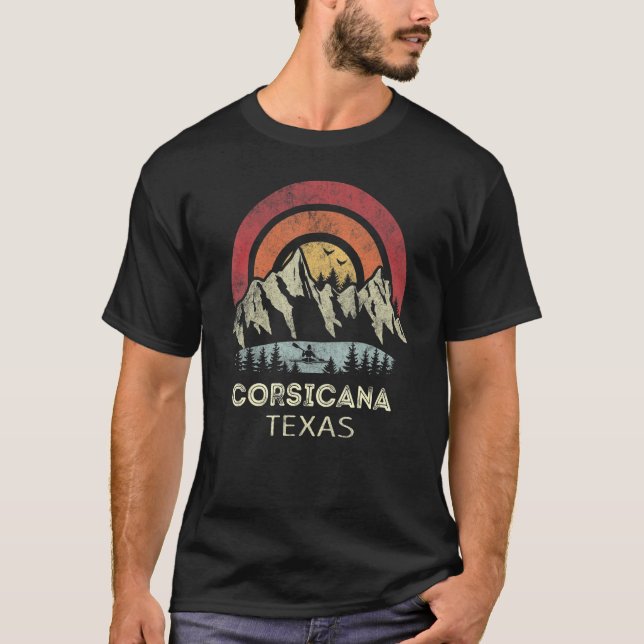 T-shirt Corsicana Texas Mountain Sunset Sunrise Kayaking (Devant)