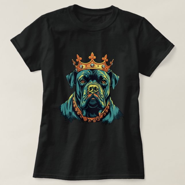 T-shirt Corso De Canne Avec Couronne Presa Canario 4 (Design devant)