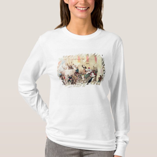 T-shirt Cortège de cirque en Italie, 1830 (Devant)