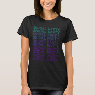 T-shirt Cortège de la Mariée Rétro Enterrement de Vie de J