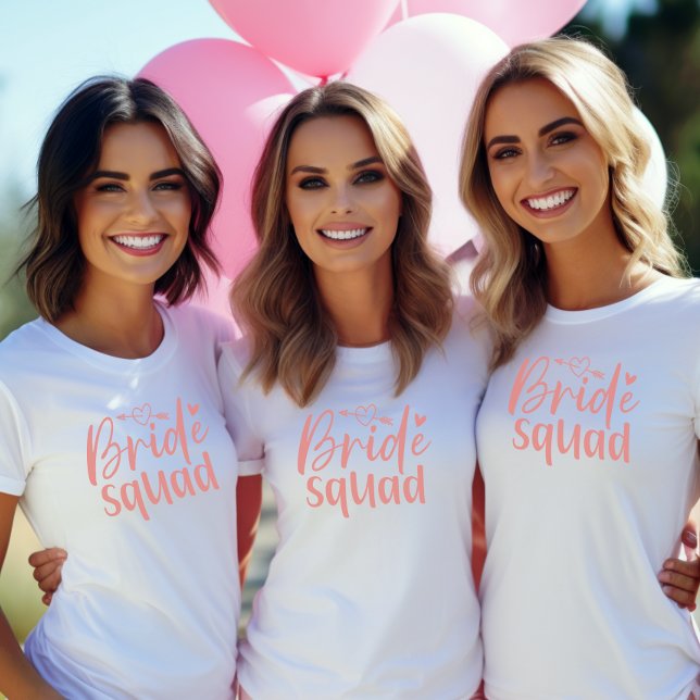 T-shirt Cortège de Mariée Enterrement de Vie de Jeune Fill (Bride Squad Bachelorette Shirt)