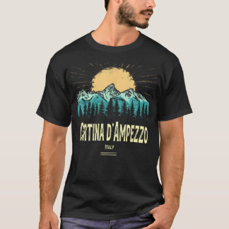 T-shirt Cortina D39Ampezzo Italie Souvenir Randonnée Vinta