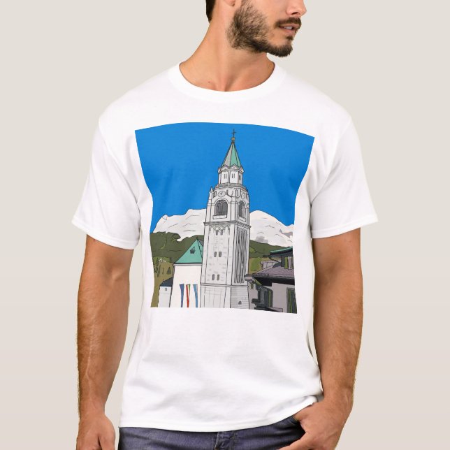 T-shirt Cortina d'Ampezzo Italie (Devant)