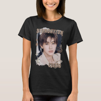 T-shirt CORTISs Seonghyeon Groupe de garçons Kpop Noir et 
