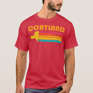 T-shirt Cortland New York Vintage Souvenir déshabillé