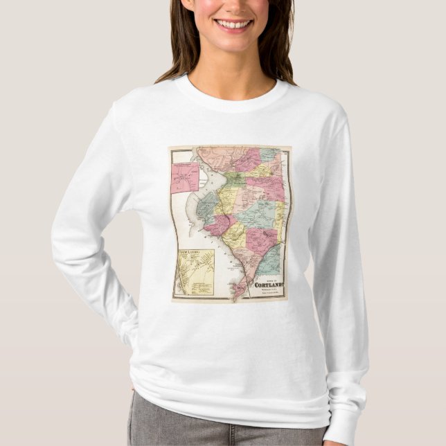 T-shirt Cortlandt, ville (Devant)