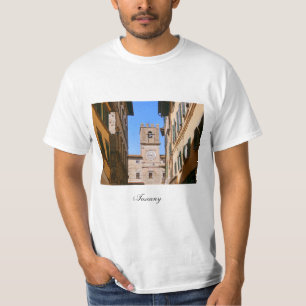 T-shirt Cortona. L'Italie. La Toscane