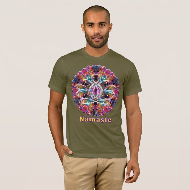 T-shirt Coruscation Zen Lotus Namaste (Devant entier)