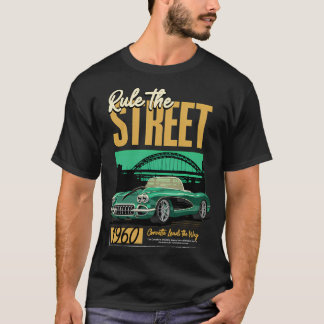 T-shirt Corvette 1960 Règle La Rue