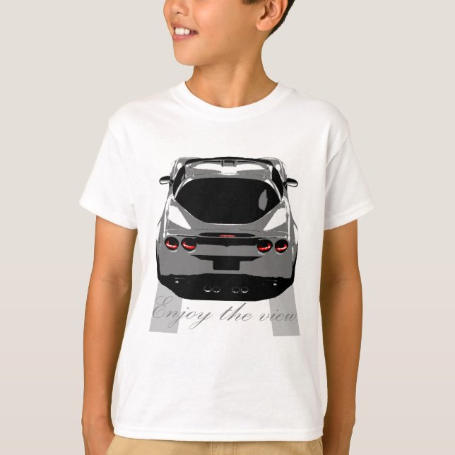 T-shirt Corvette "apprécient la vue. " (Devant)
