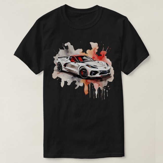 T-shirt Corvette c8 (Design devant)