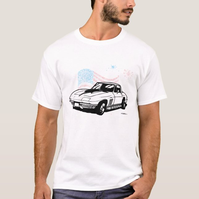 T-shirt Corvette classique (Devant)
