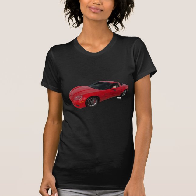 T-shirt Corvette rouge (Devant)