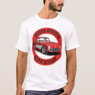 T-Shirt Corvette Rouge Dad Rods Car Club