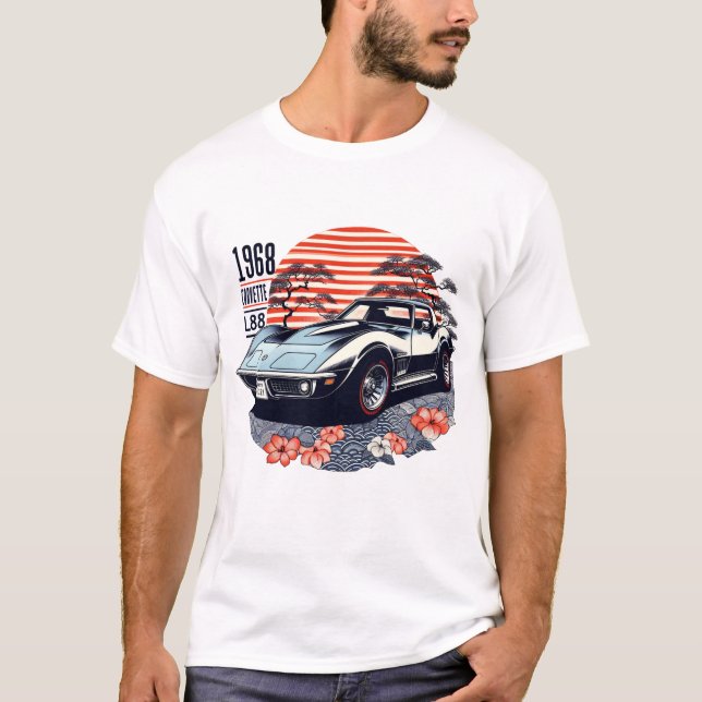 T-shirt Corvette Stingray L88 1968 (Devant)