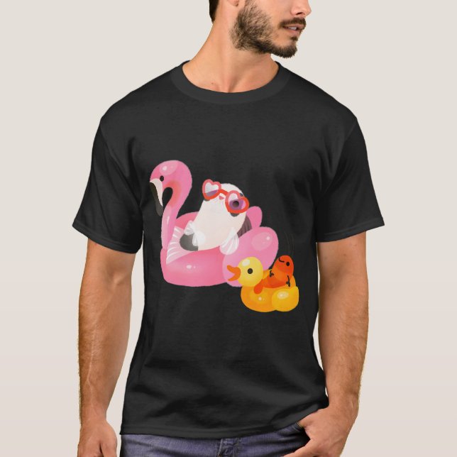 T-shirt Cory cats dans la piscine 2 (Devant)