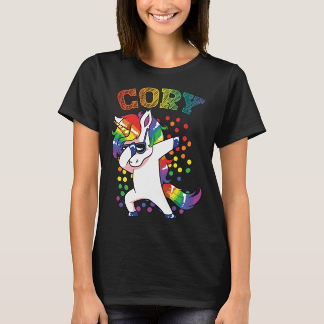 T-shirt Cory Dabbing Unicorn (Devant)