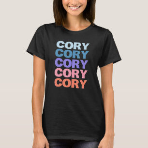 T-shirt Cory de texte répété moderne