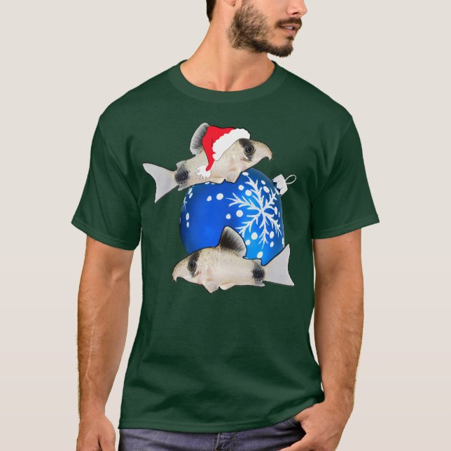 T-shirt Corydoras Catfish Noël Aquarium Fish Tank (Devant)