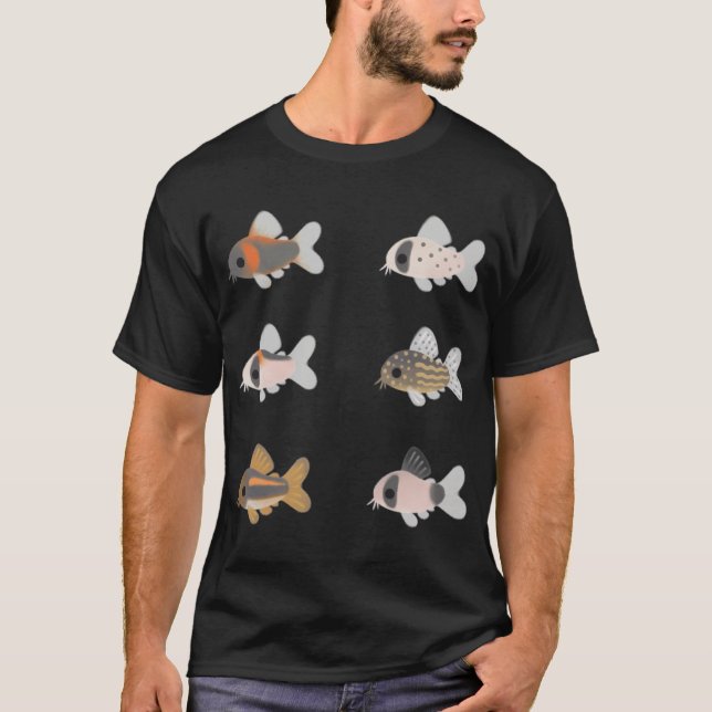 T-shirt Corydoras ! - noir (Devant)