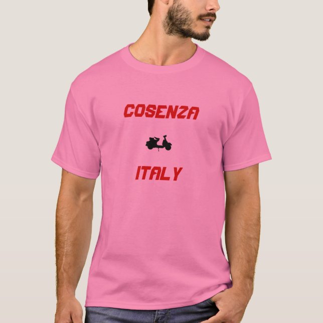 T-shirt Cosenza, Italie Scooter (Devant)