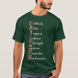 T-shirt Cosmétologiste manicuriste Nail Tech 1