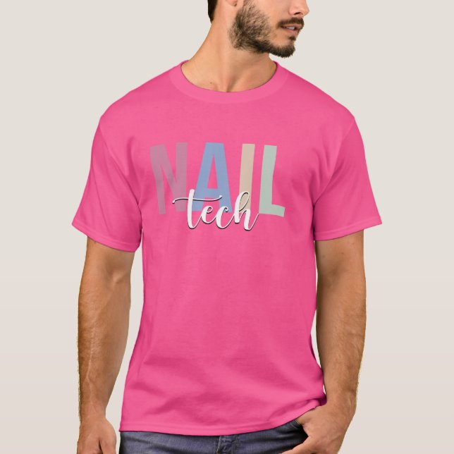 T-shirt Cosmetologue Nail Tech Technicien Nail (Devant)