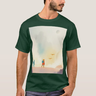 T-shirt : "Cosmic Adventure : A Futuristic Cartoon Odyssey