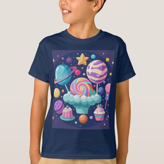 T-shirt Cosmic Candy Wonderland (Devant)