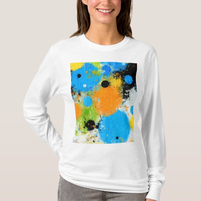 T-shirt Cosmic Chromatic Splatter: Abstract Orbit (Devant)