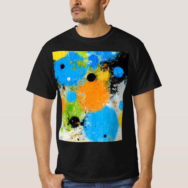 T-shirt Cosmic Chromatic Splatter: Abstract Orbit (Devant)