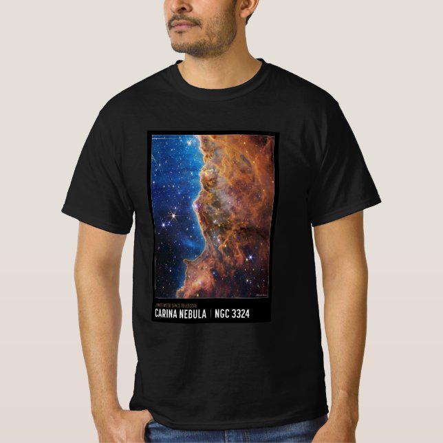 T-shirt Cosmic Cliffs : James Webb NASA inspiré (Devant)