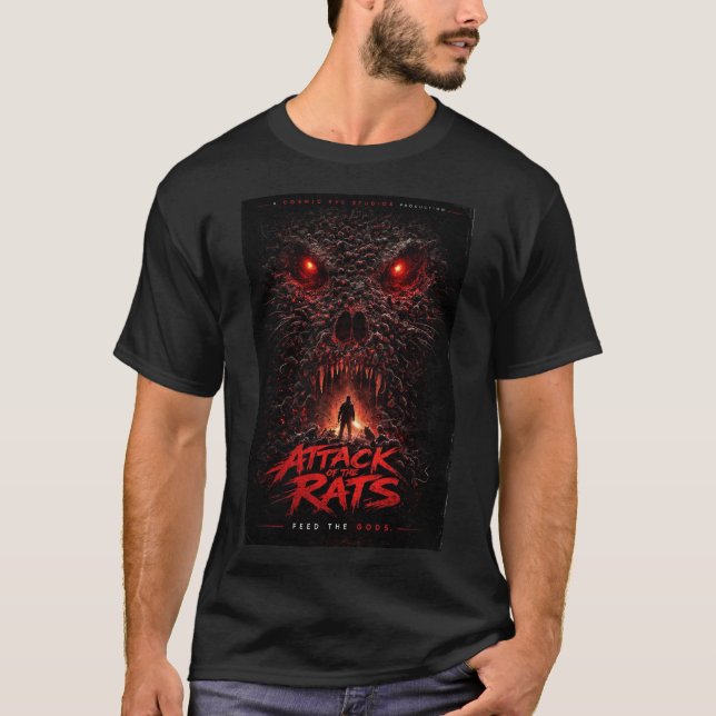 T-shirt Cosmic Eye™ – Attack of the Rats “Feed the Gods”  (Devant)