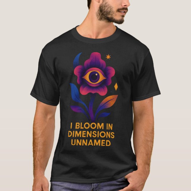 T-shirt Cosmic Eye Flower Visionary Art (Devant)