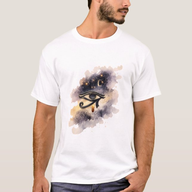 T-shirt Cosmic Eye of Horus Ancient Egyptian Symbol (Devant)
