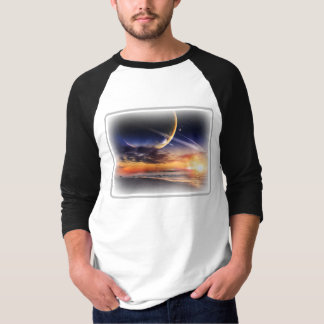 T-Shirt Cosmic Planet Basic Raglan à manches 3/4