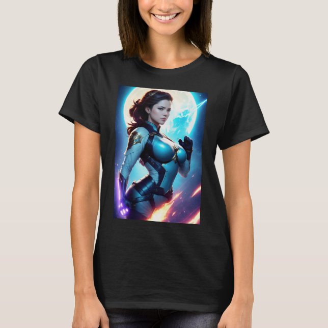 T-shirt Cosmic Retro 50's Sci-Fi Nova Space Ranger (Devant)