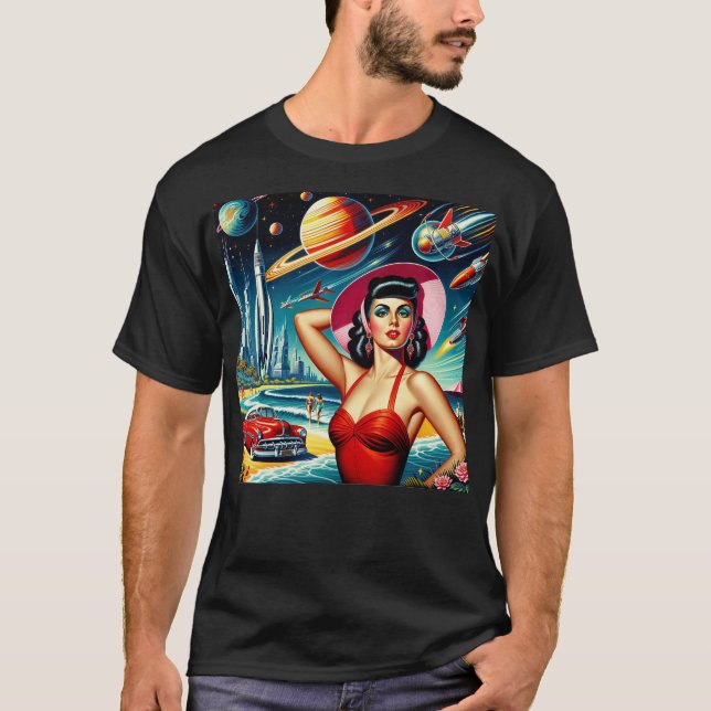 T-shirt Cosmic Space Illustration (Devant)