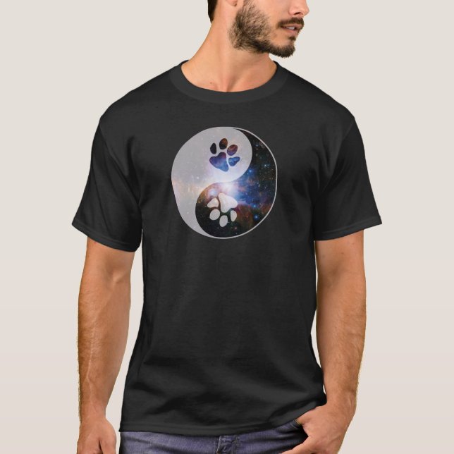 T-shirt Cosmic Yin Yang Paw (Devant)