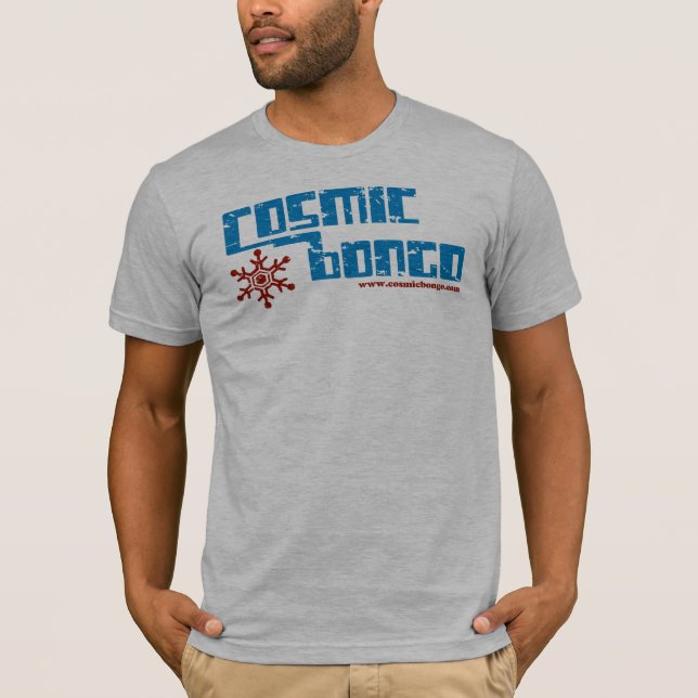 T-shirt cosmique de flocon de neige de bongo (Devant)