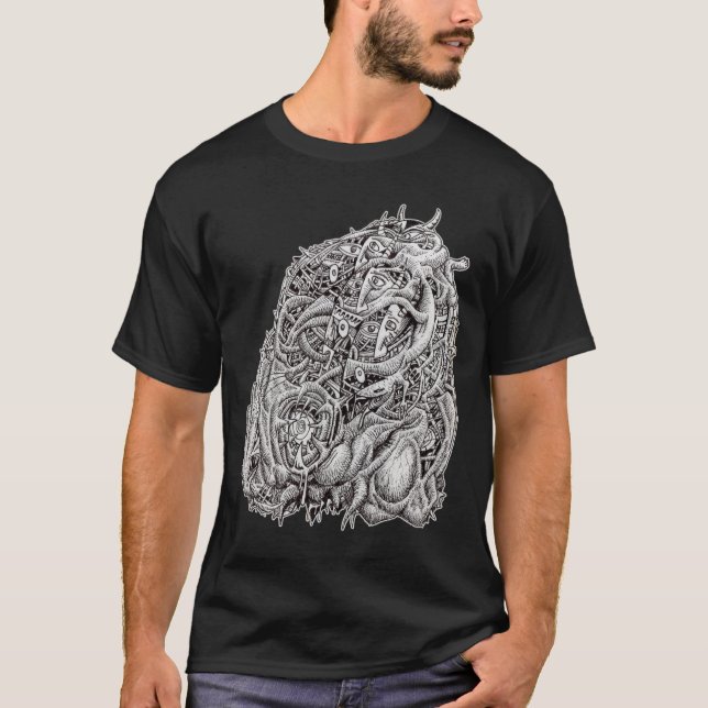 T-shirt Cosmographic Head, par Brian Benson (Devant)